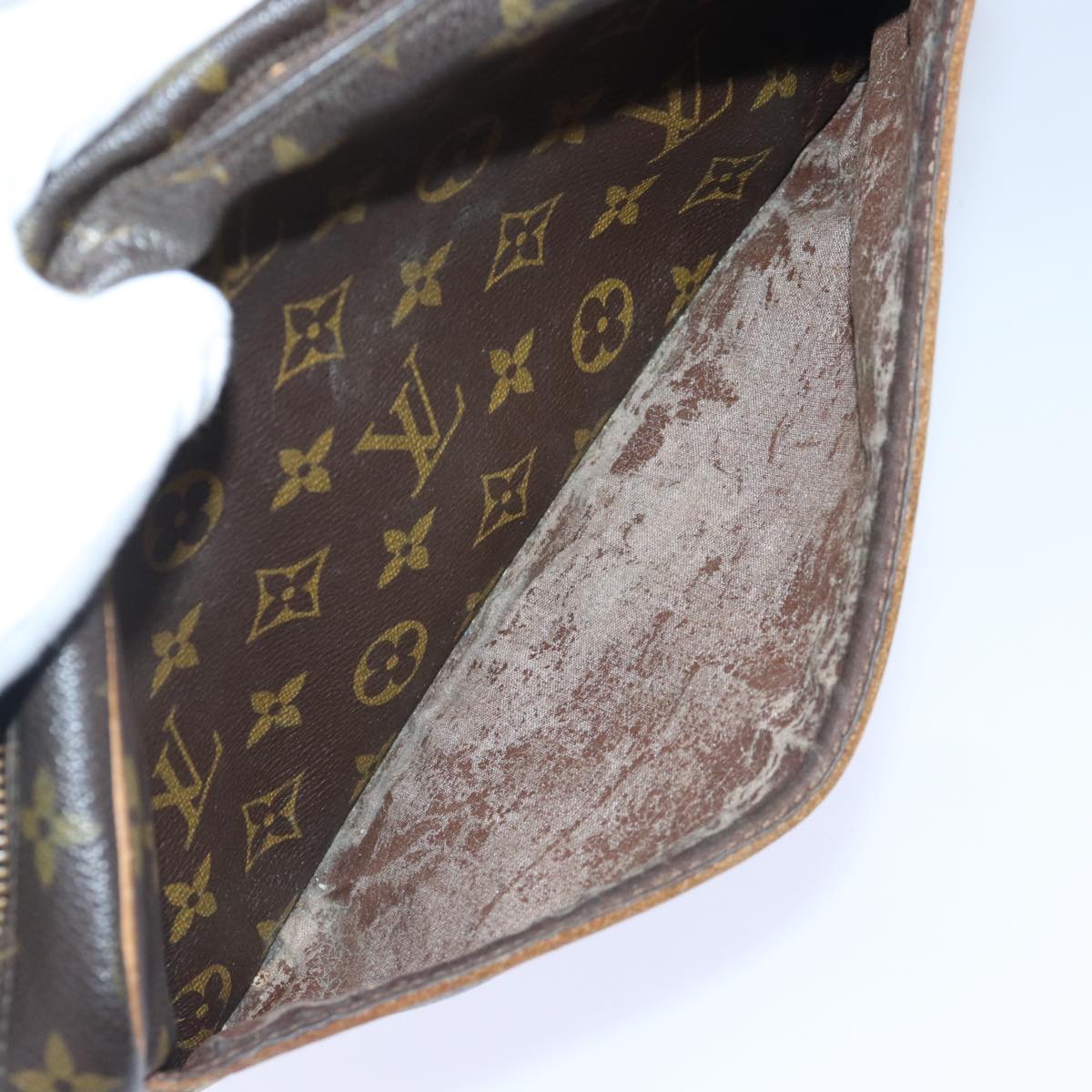 LOUIS VUITTON Monogram Compiegne 28 Clutch Bag M51845 LV Auth 87168