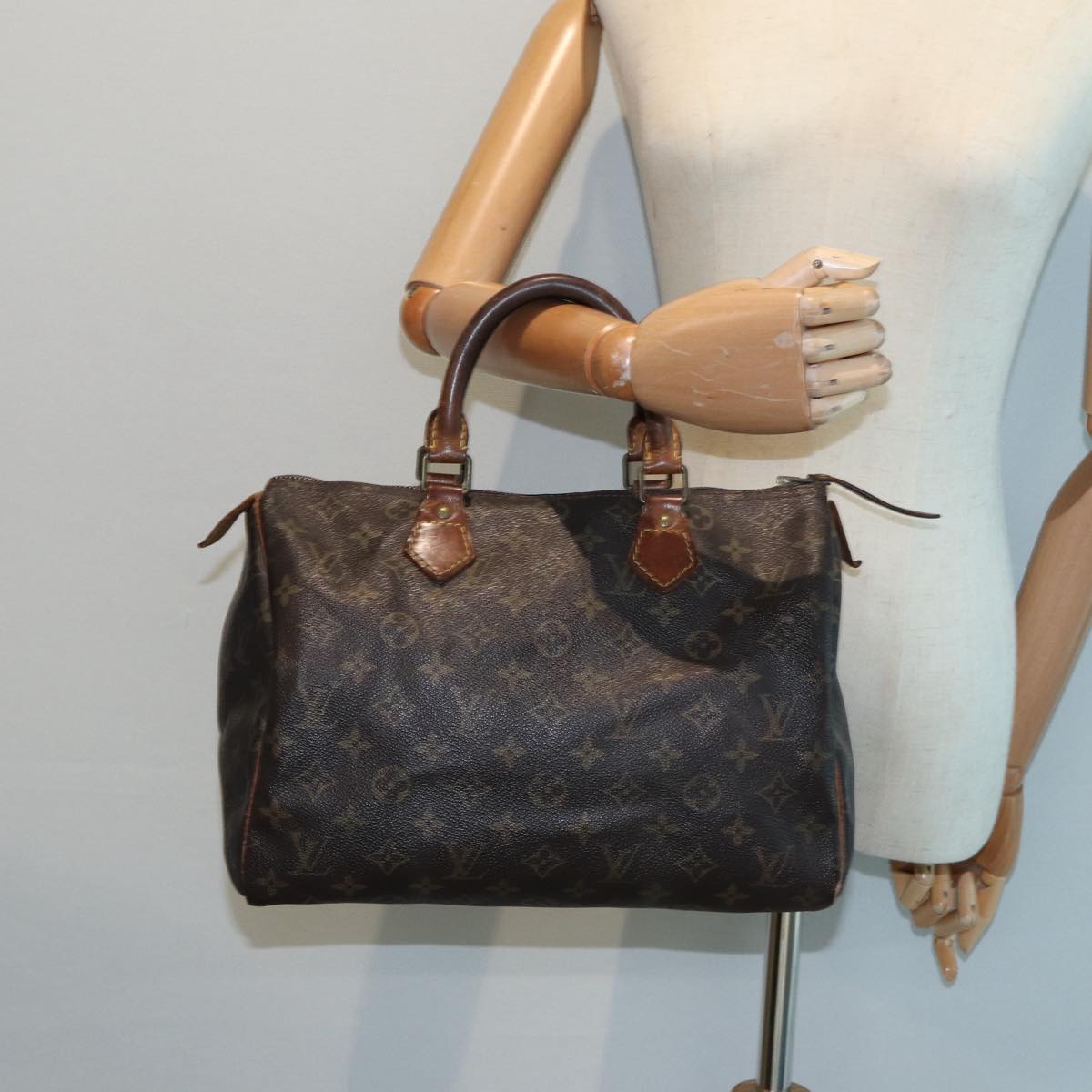 LOUIS VUITTON Monogram Speedy 30 Hand Bag M41526 LV Auth 87175