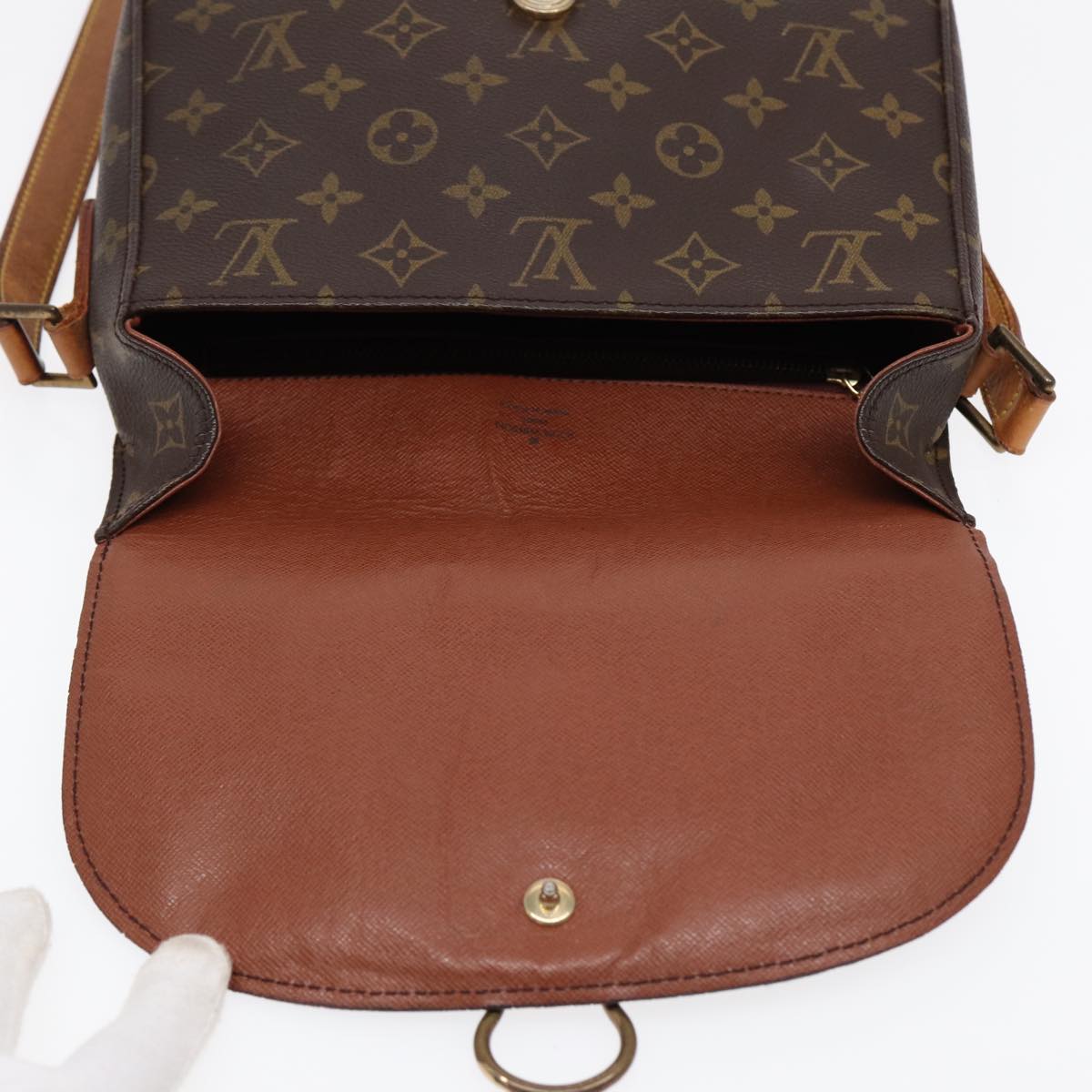 LOUIS VUITTON Monogram Saint Cloud GM Shoulder Bag M51242 LV Auth 87184