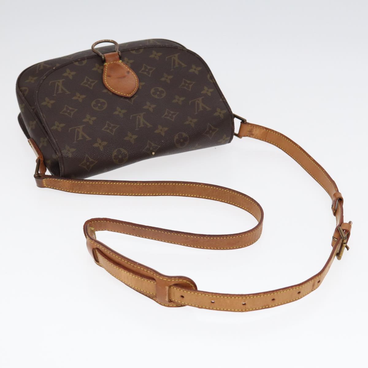 LOUIS VUITTON Monogram Saint Cloud GM Shoulder Bag M51242 LV Auth 87184