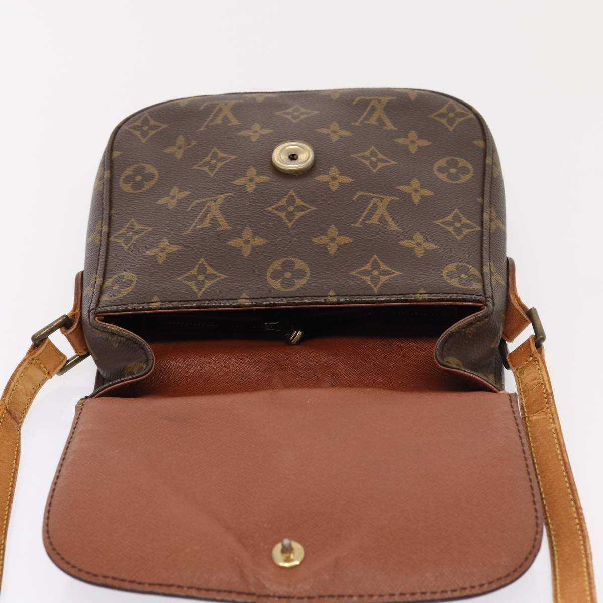 LOUIS VUITTON Monogram Saint Cloud MM Shoulder Bag M51243 LV Auth 87193