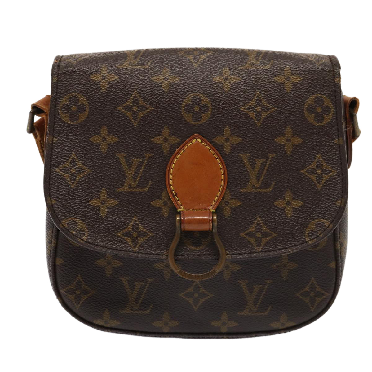 LOUIS VUITTON Monogram Saint Cloud MM Shoulder Bag M51243 LV Auth 87193