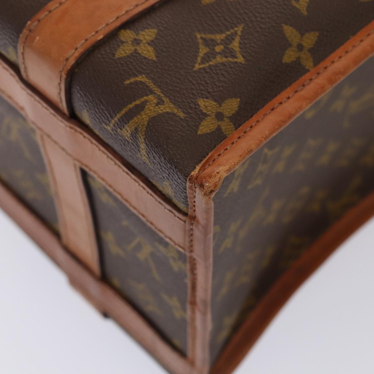 LOUIS VUITTON Monogram Sac Shan 30 Pet Carry M42024 LV Auth 87233