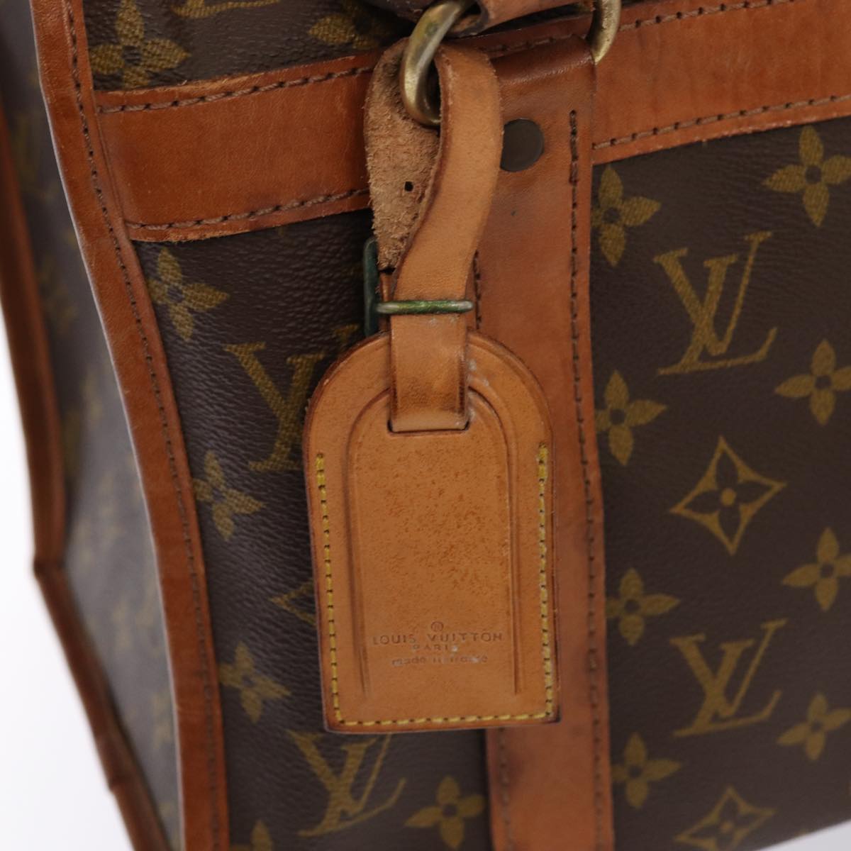 LOUIS VUITTON Monogram Sac Shan 30 Pet Carry M42024 LV Auth 87233