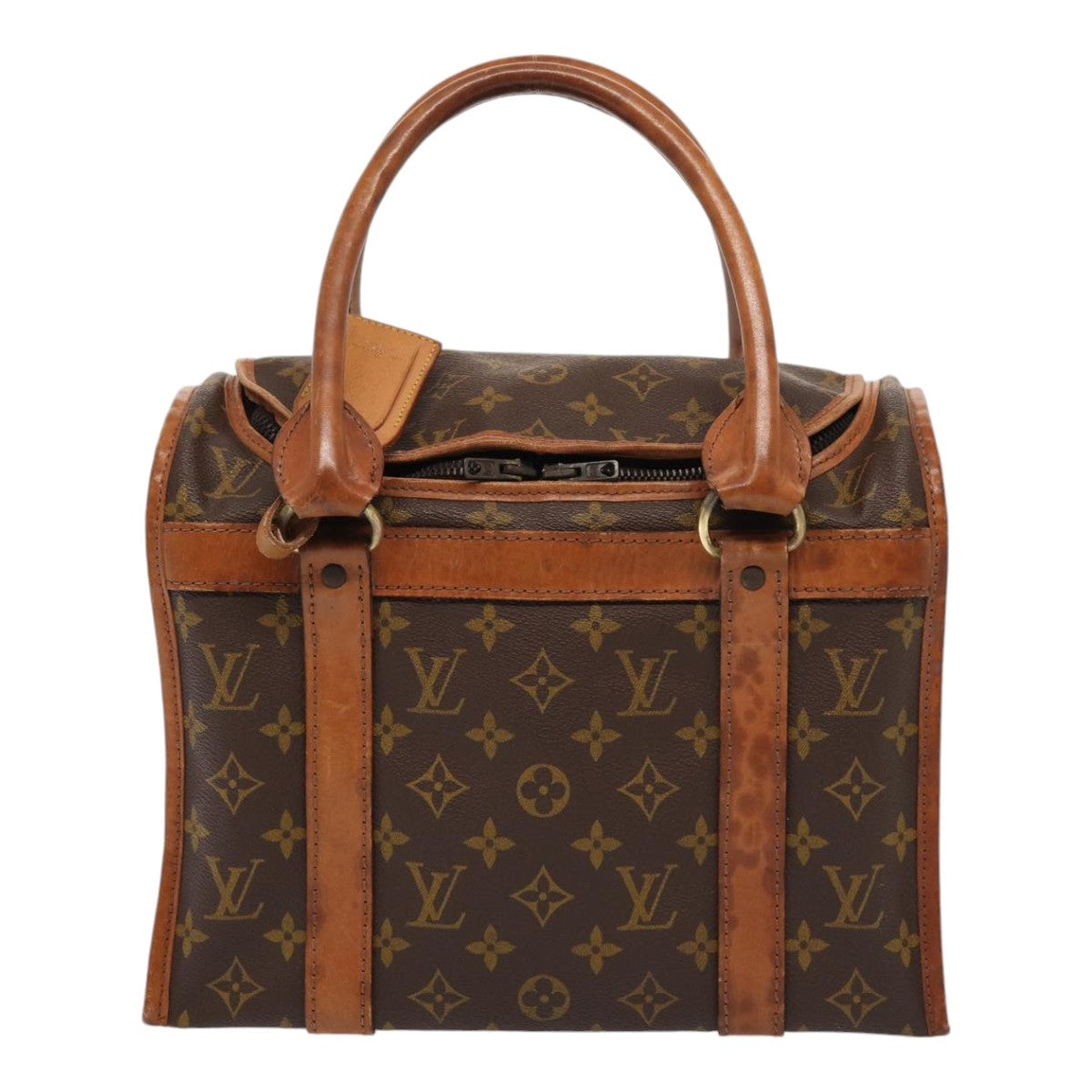 LOUIS VUITTON Monogram Sac Shan 30 Pet Carry M42024 LV Auth 87233