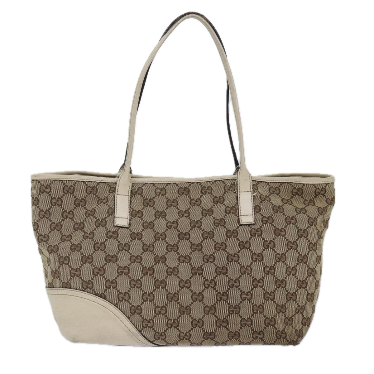 GUCCI GG Canvas Tote Bag Beige Gold 169946 Auth 87241 - 0