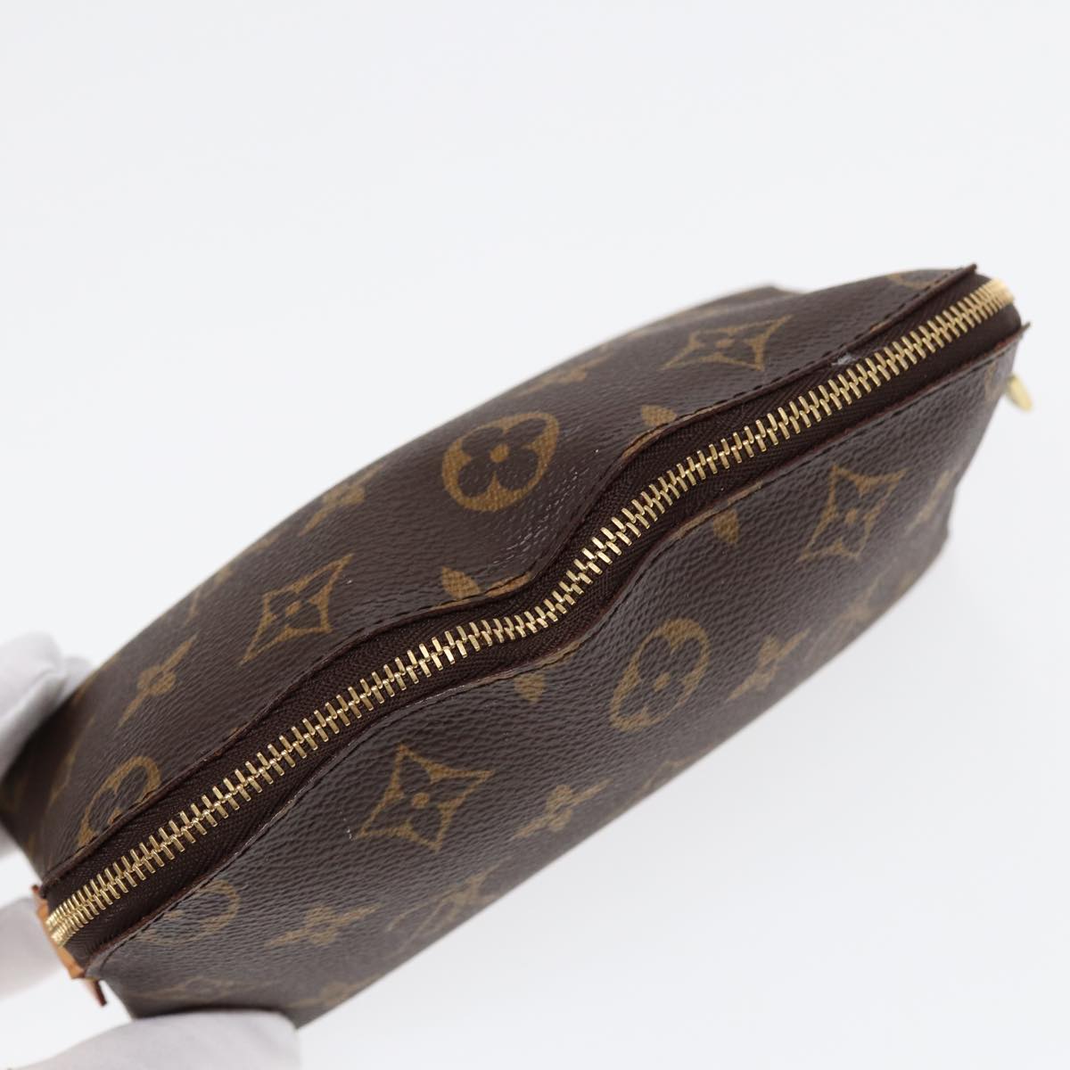 LOUIS VUITTON Monogram Pochette Cosmetic PM Cosmetic Pouch M47515 LV Auth 87259