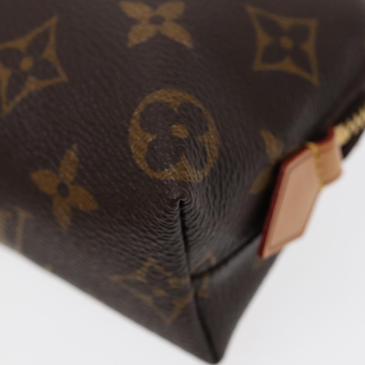 LOUIS VUITTON Monogram Pochette Cosmetic PM Cosmetic Pouch M47515 LV Auth 87259