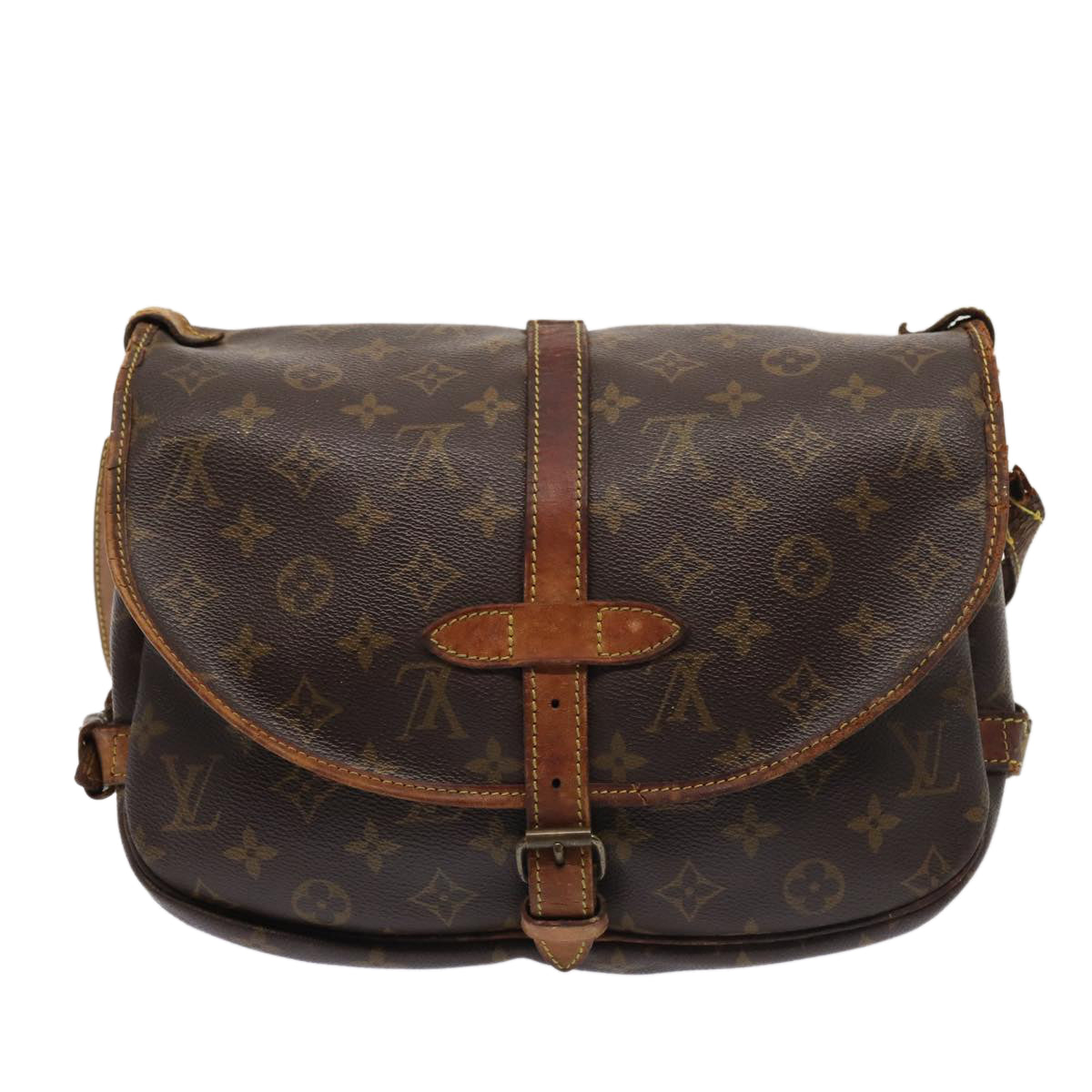 LOUIS VUITTON Monogram Saumur 30 Shoulder Bag M42256 LV Auth 87278 - 0