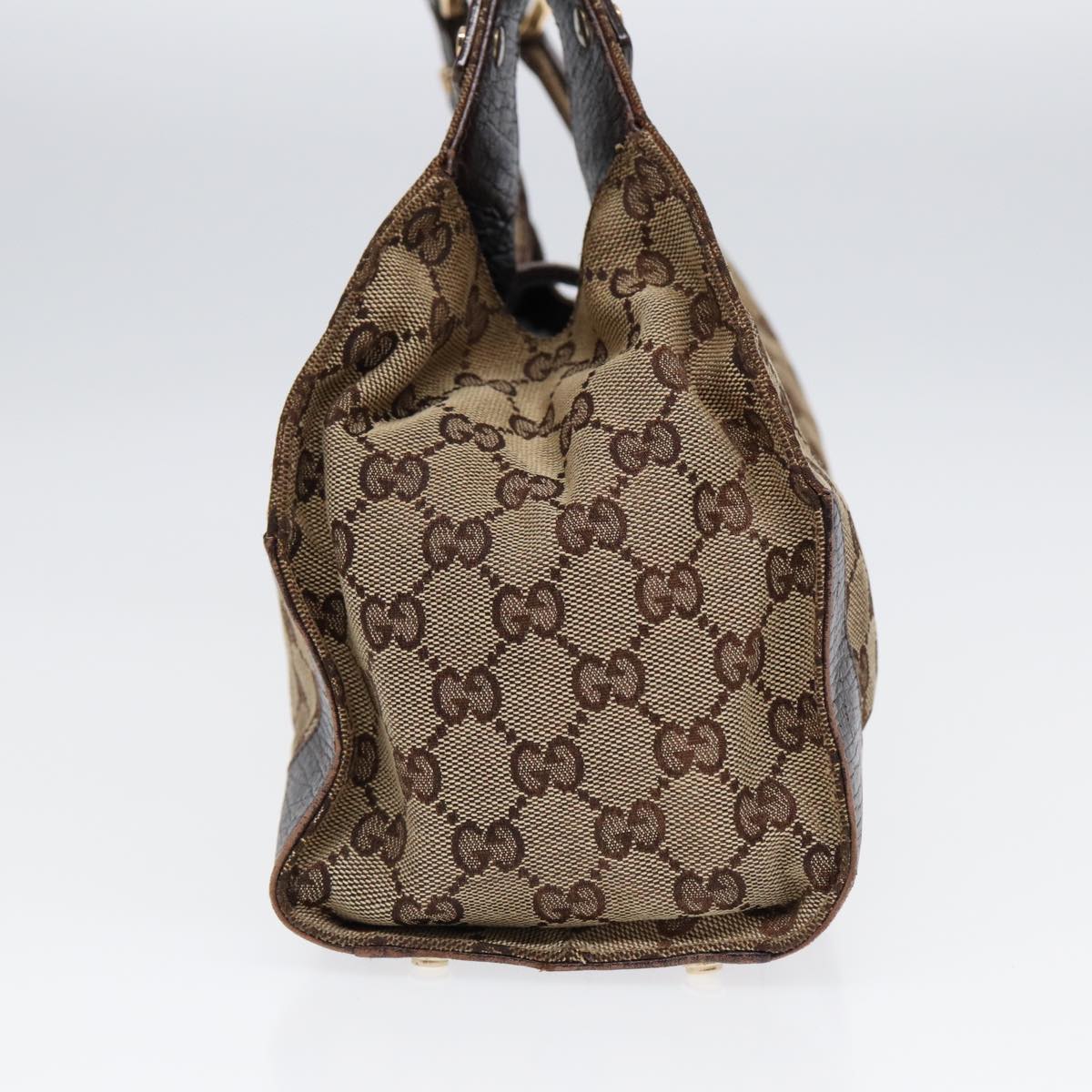 GUCCI GG Canvas WebSherry Line Jackie Shoulder Bag Beige Gold 130995 Auth 87296