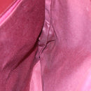 BURBERRY Nova Check Tote Bag Canvas Leather Beige Bordeaux Auth 87306-17