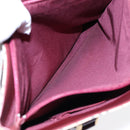 BURBERRY Nova Check Tote Bag Canvas Leather Beige Bordeaux Auth 87306-20