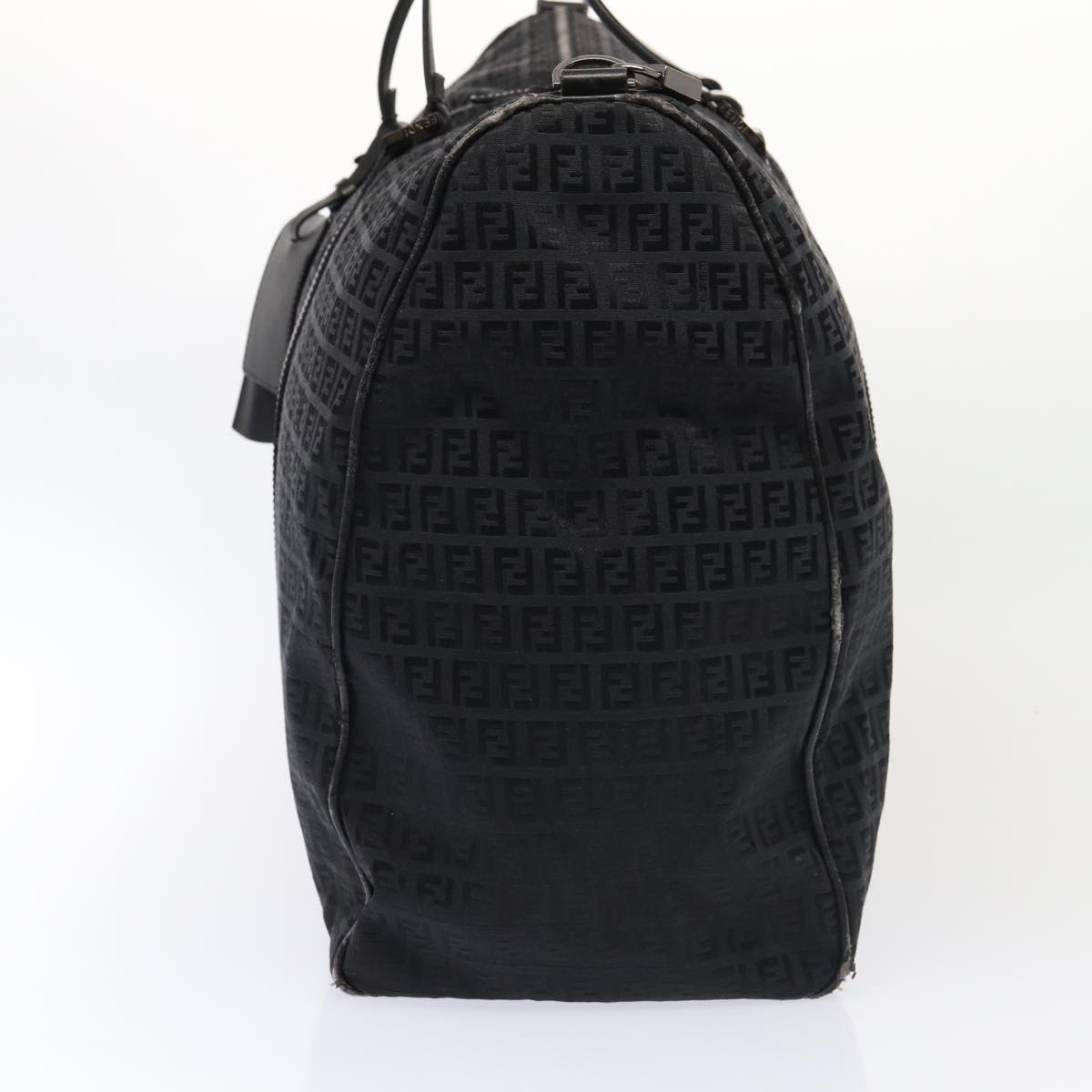 FENDI Zucchino Canvas  Nylon Black Auth 87315