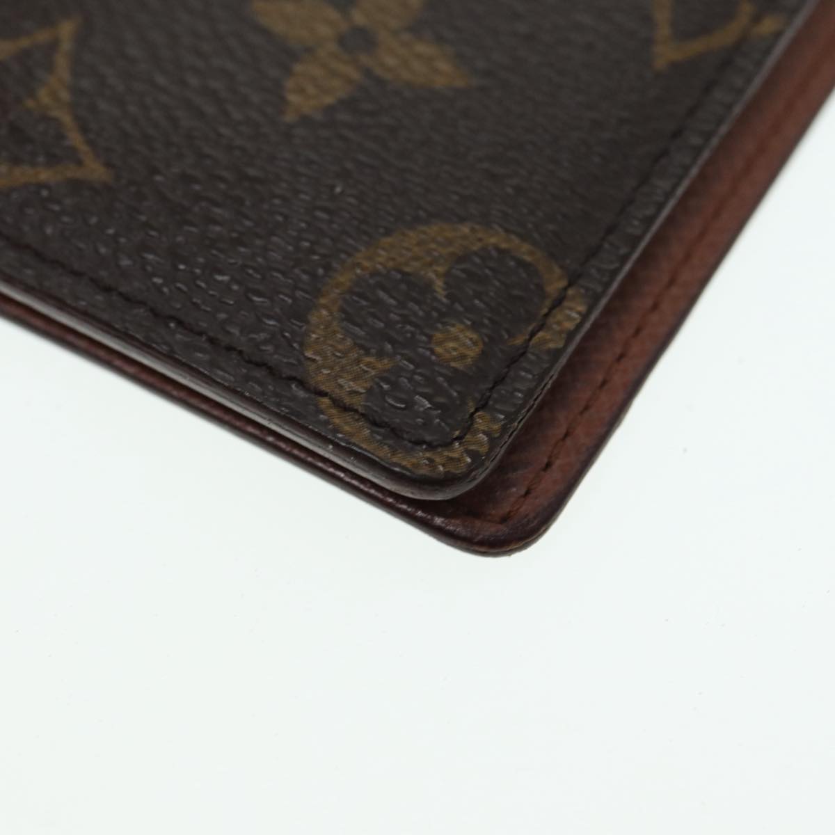 LOUIS VUITTON Monogram Porte Valeurs Cartes Credit Wallet M61823 LV Auth 87328