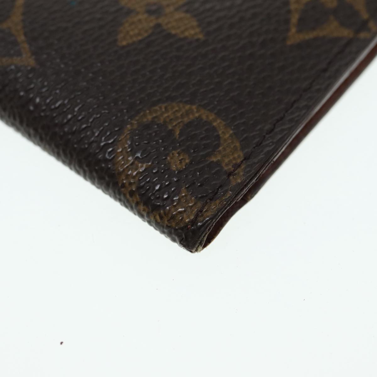 LOUIS VUITTON Monogram Porte Valeurs Cartes Credit Wallet M61823 LV Auth 87328