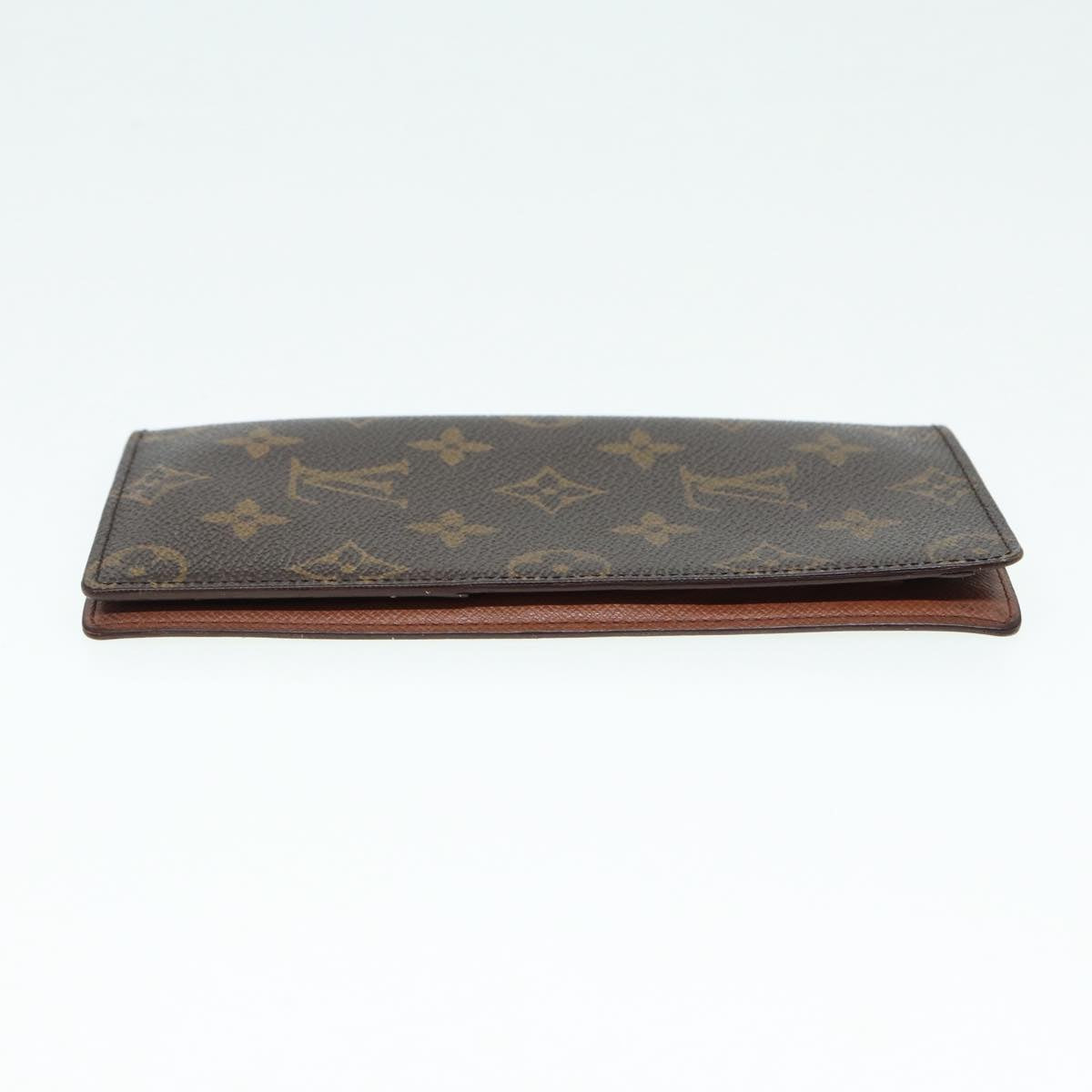 LOUIS VUITTON Monogram Porte Valeurs Cartes Credit Wallet M61823 LV Auth 87328