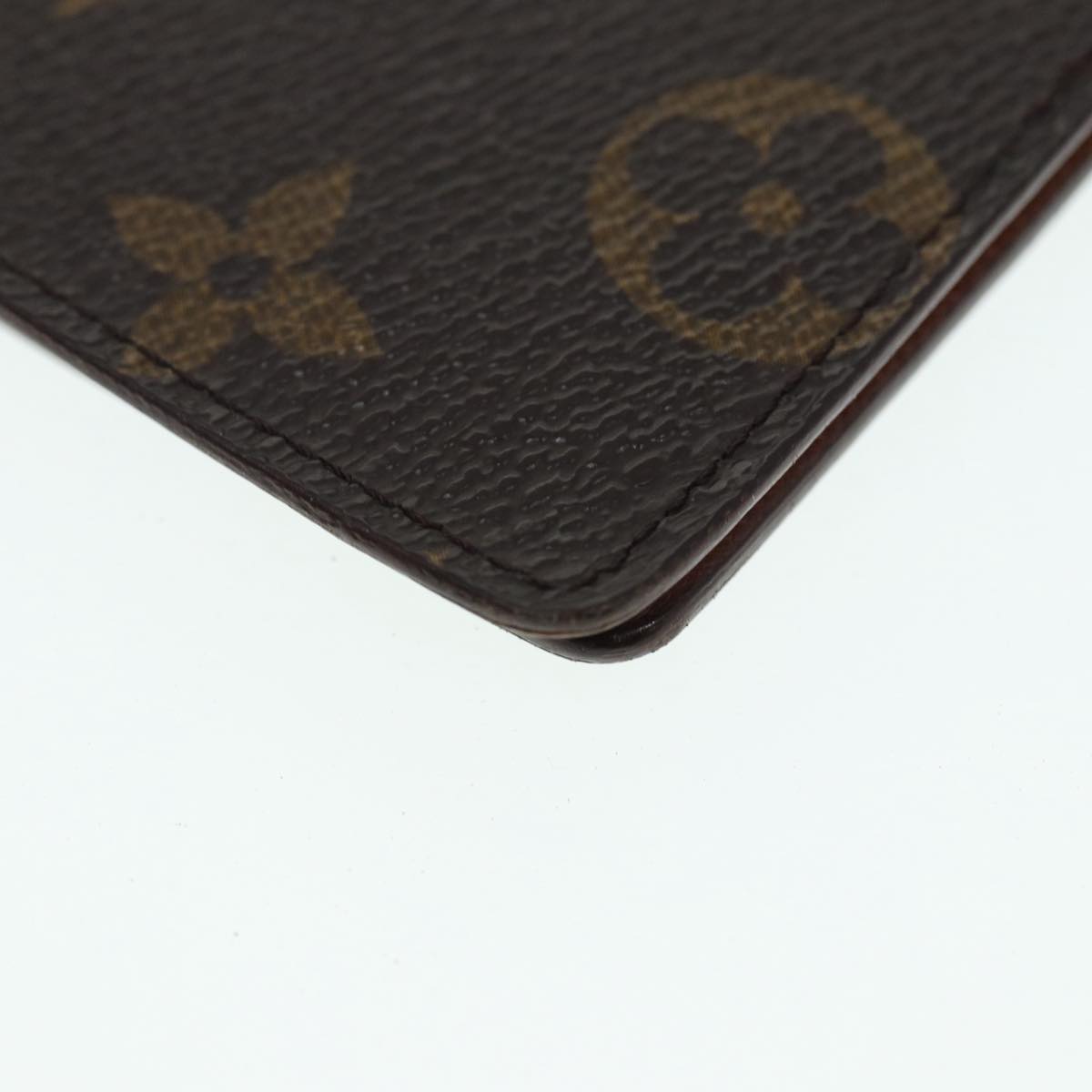 LOUIS VUITTON Monogram Porte Valeurs Cartes Credit Wallet M61823 LV Auth 87328