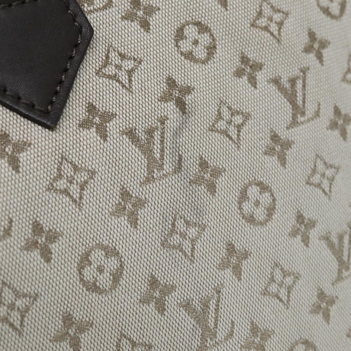 LOUIS VUITTON Monogram Mini Alma Haut Hand Bag Khaki M92203 LV Auth 87332