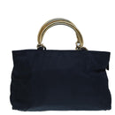 PRADA Hand Bag Nylon Navy Auth 87347-2
