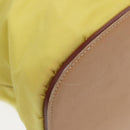 PRADA Shoulder Bag Nylon Yellow Auth 87348-15