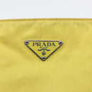 PRADA Shoulder Bag Nylon Yellow Auth 87348-18