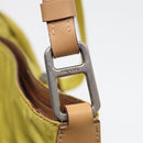 PRADA Shoulder Bag Nylon Yellow Auth 87348-19