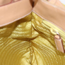 PRADA Shoulder Bag Nylon Yellow Auth 87348-22