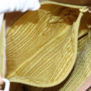 PRADA Shoulder Bag Nylon Yellow Auth 87348-24