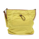 PRADA Shoulder Bag Nylon Yellow Auth 87348-2