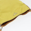 PRADA Shoulder Bag Nylon Yellow Auth 87348-6
