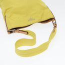 PRADA Shoulder Bag Nylon Yellow Auth 87348-7