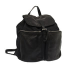 PRADA Backpack Nylon Leather Black Auth 87351-1
