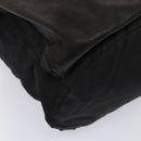 PRADA Rugzak Nylon Leer Zwart Auth 87351-15