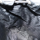 PRADA Rugzak Nylon Leer Zwart Auth 87351-23