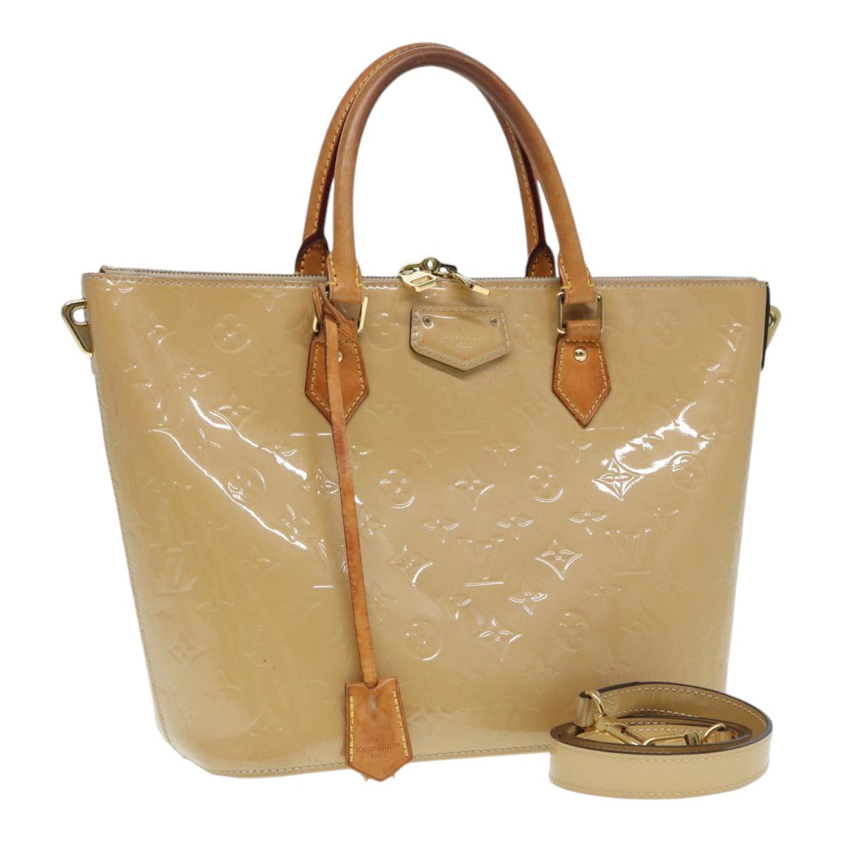 LOUIS VUITTON Vernis Montebello PM Hand Bag 2way Dunne M90167 LV Auth 87352