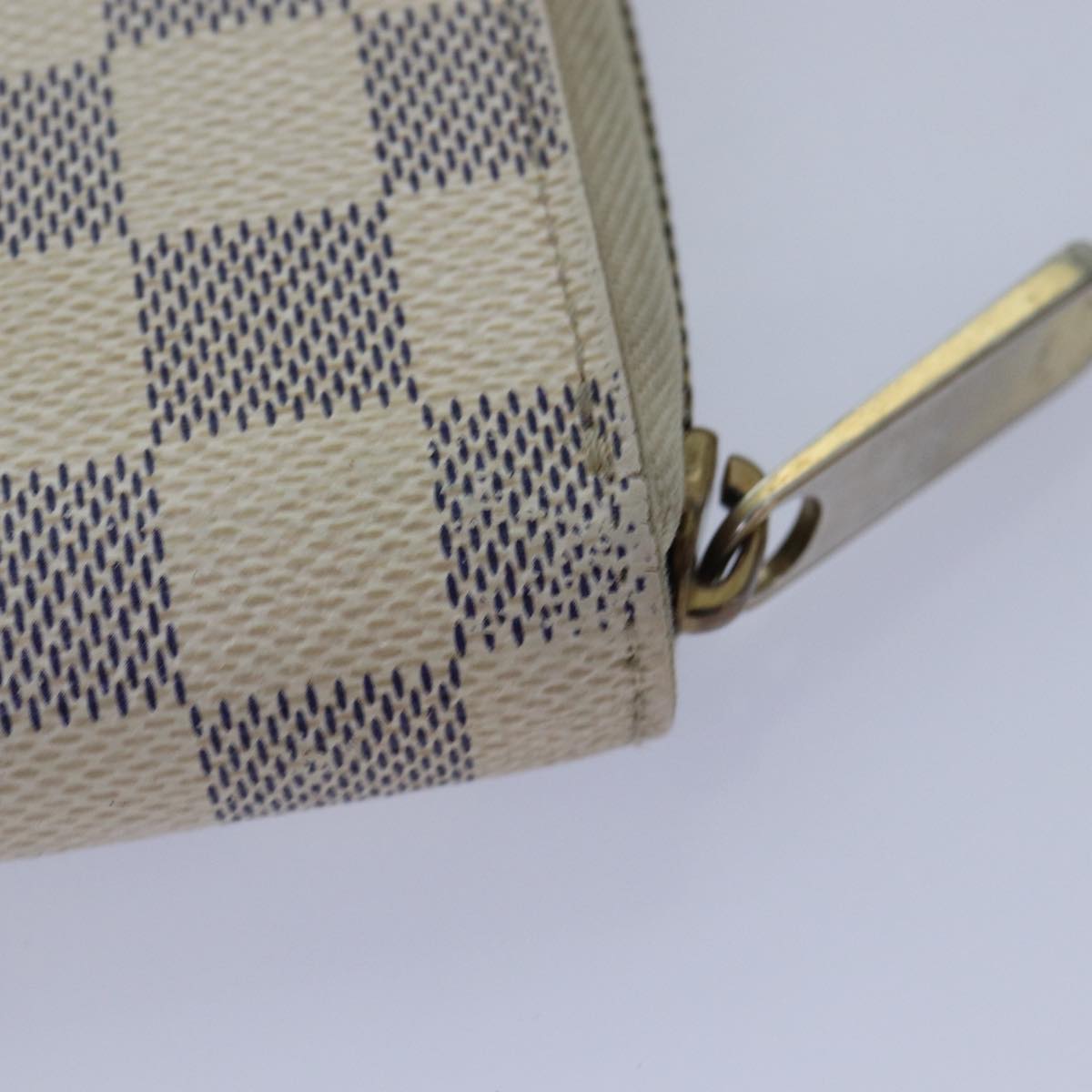 LOUIS VUITTON Damier Azur Zippy Organizer Long Wallet N60012 LV Auth 87355