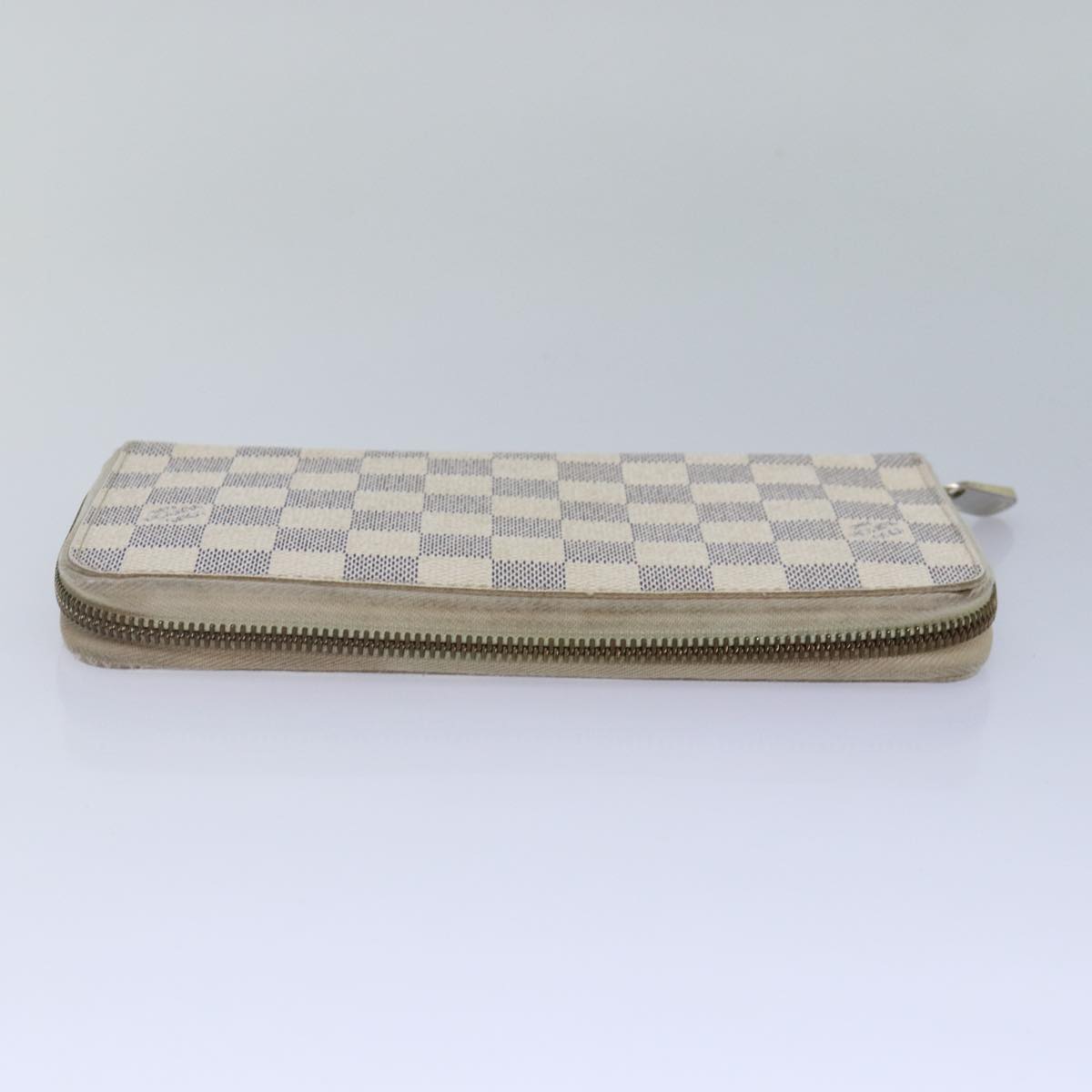 LOUIS VUITTON Damier Azur Zippy Organizer Long Wallet N60012 LV Auth 87355