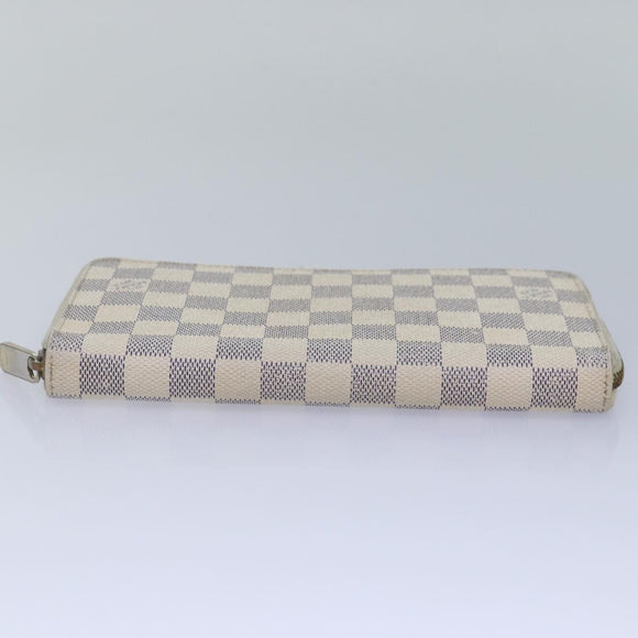 LOUIS VUITTON Damier Azur Zippy Organizer Long Wallet N60012 LV Auth 87355