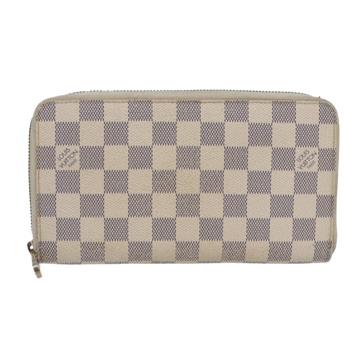 LOUIS VUITTON Damier Azur Zippy Organizer Long Wallet N60012 LV Auth 87358