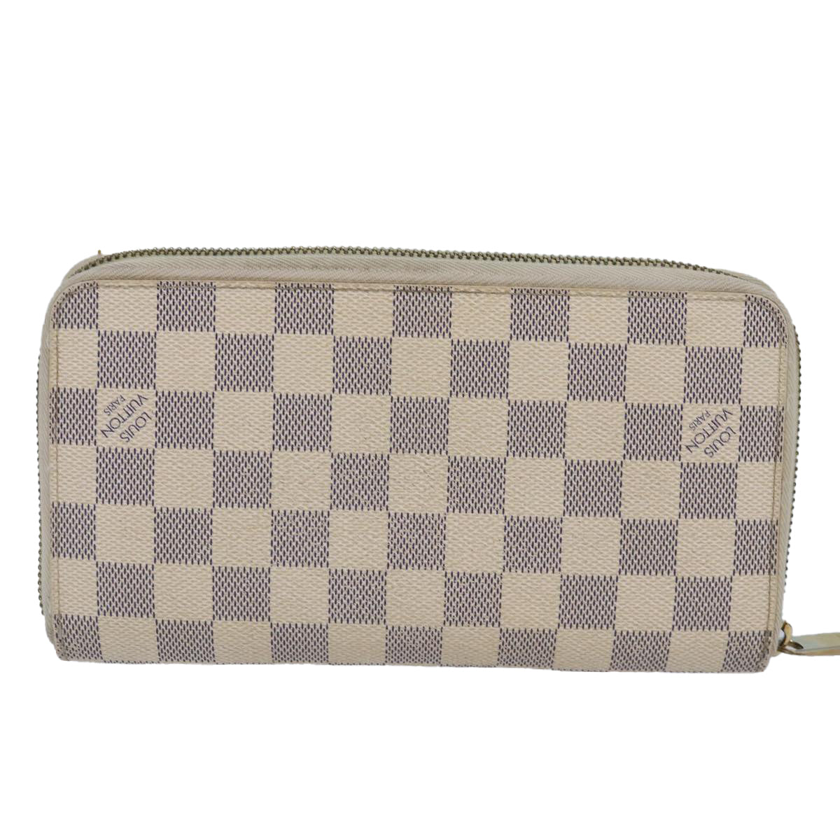 LOUIS VUITTON Damier Azur Zippy Organizer Long Wallet N60012 LV Auth 87358 - 0