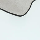 FENDI FILA Collaboration Clutch Bag Leather Beige Gold Auth 87366-15