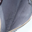 FENDI FILA Collaboration Clutch Bag Leather Beige Gold Auth 87366-10