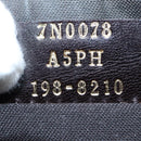 FENDI FILA Collaboration Clutch Bag Leather Beige Gold Auth 87366-11