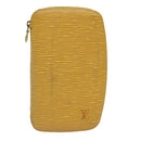 LOUIS VUITTON Epi Agenda Geode Travel Case Yellow M63879 LV Auth 87368-1