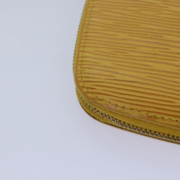LOUIS VUITTON Epi Agenda Geode Reisetui Geel M63879 LV Auth 87368