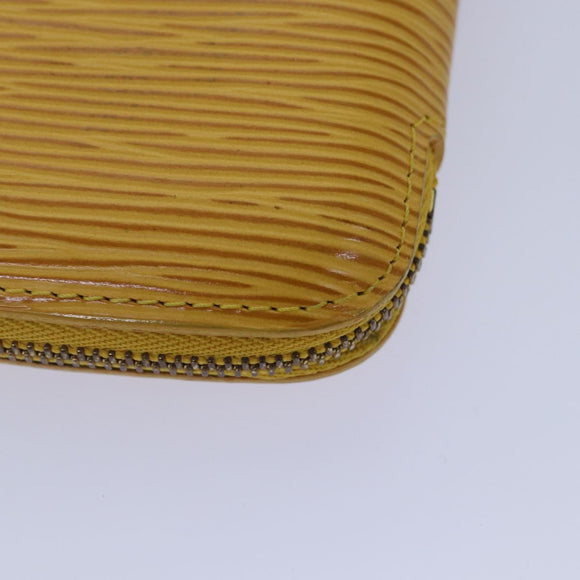 LOUIS VUITTON Epi Agenda Geode Travel Case Yellow M63879 LV Auth 87368