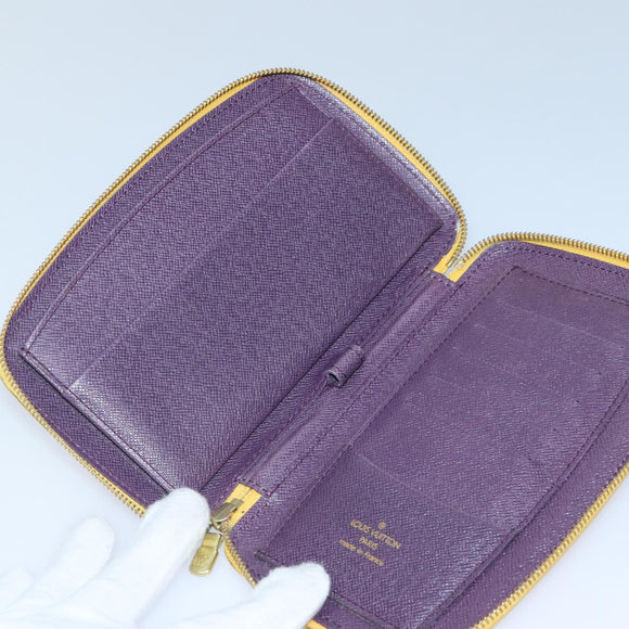 LOUIS VUITTON Epi Agenda Geode Travel Case Yellow M63879 LV Auth 87368