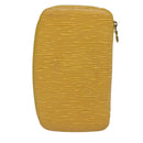 LOUIS VUITTON Epi Agenda Geode Travel Case Yellow M63879 LV Auth 87368-2
