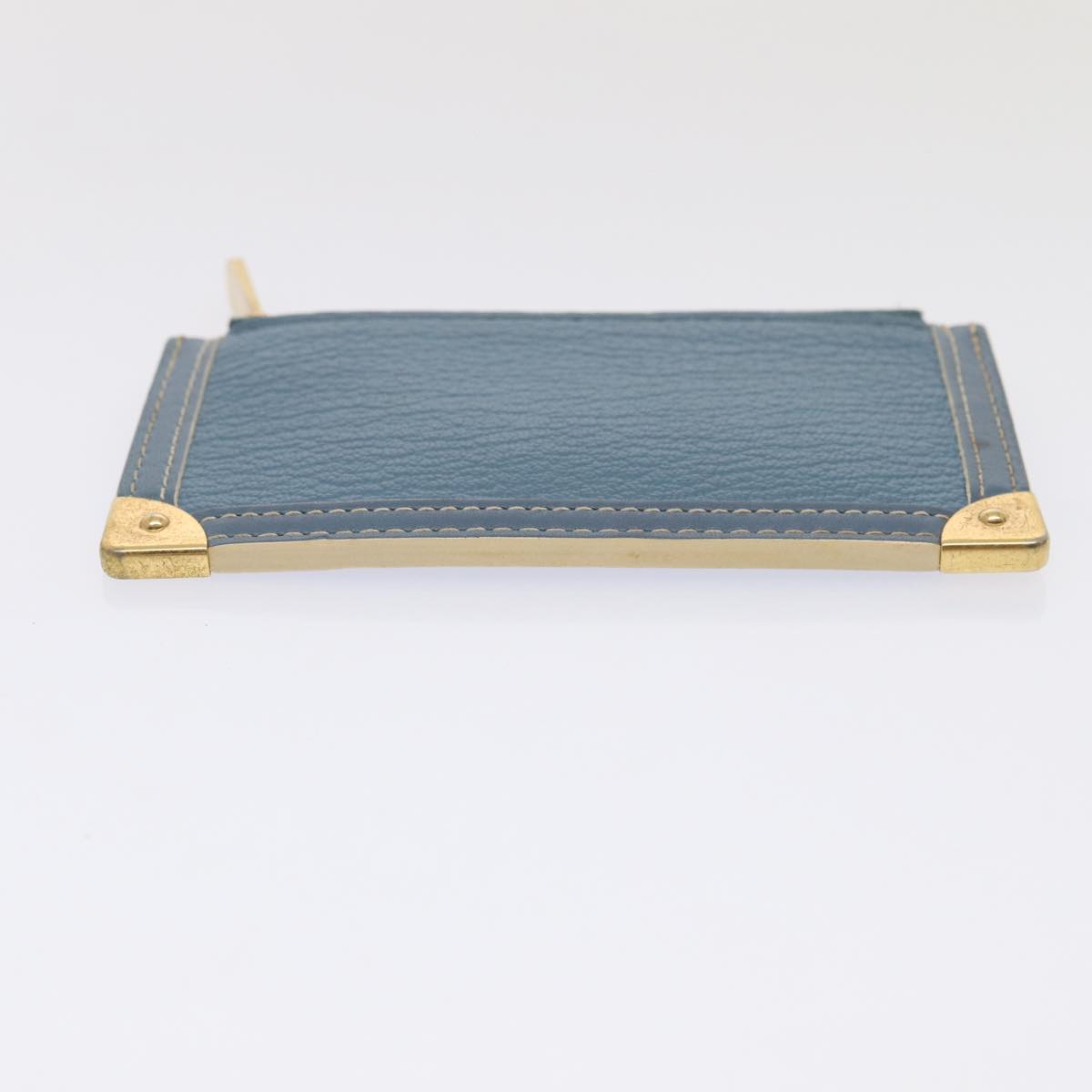 LOUIS VUITTON Suhari Pochette Cles Coin Purse Blue M91825 LV Auth 87371