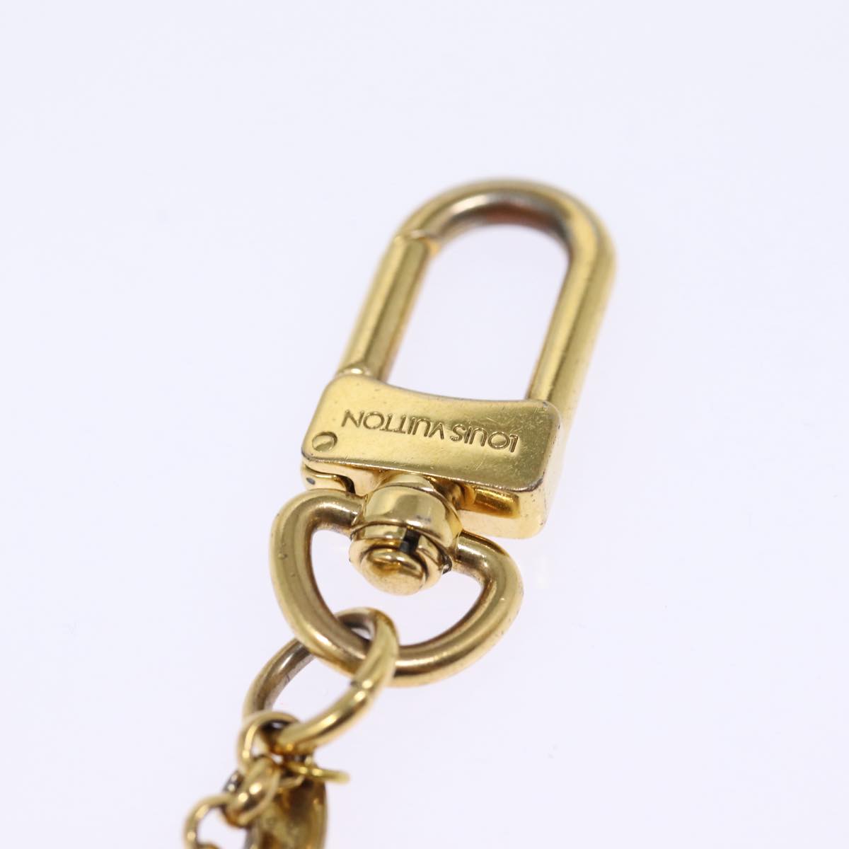 LOUIS VUITTON Porte Cles Vivienne Key Holder Gold M67298 LV Auth 87374